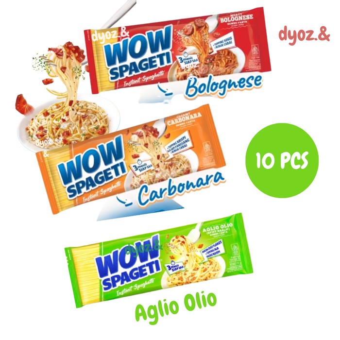 

Ready Wow Spageti Paket 10 Pcs - Spageti Instant