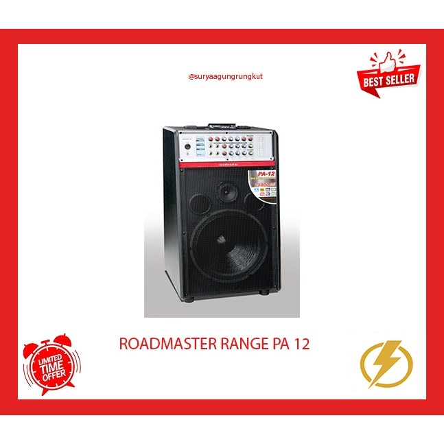 SPEAKER ROADMASTER 12 INCH USB BLUETOOTH FULL RANGE - PA 12