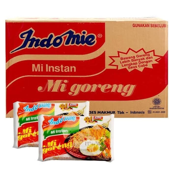

Ready Indomie Mie Goreng / Mie Instan ( Karton/Dus (1 Karton Isi 40 Pcs)