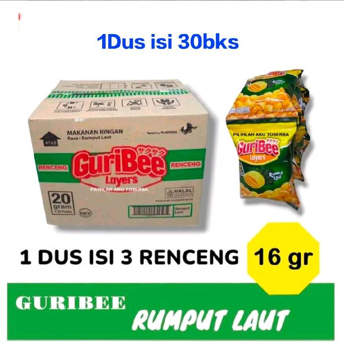 

Ready 1Dus Guribee Rumput Laut Isi 30Bks