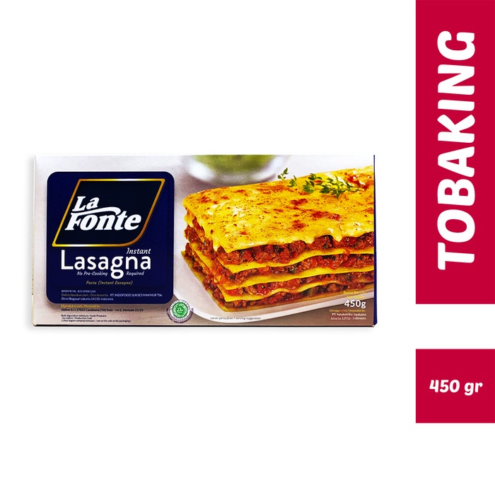 

Ready Lasagna La Fonte Pasta Instan 450Gr