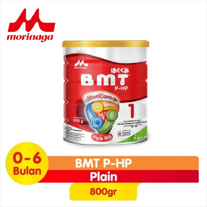 MORINAGA BMT PHP Susu Formula 0 to 6 Bulan Tin 800 g