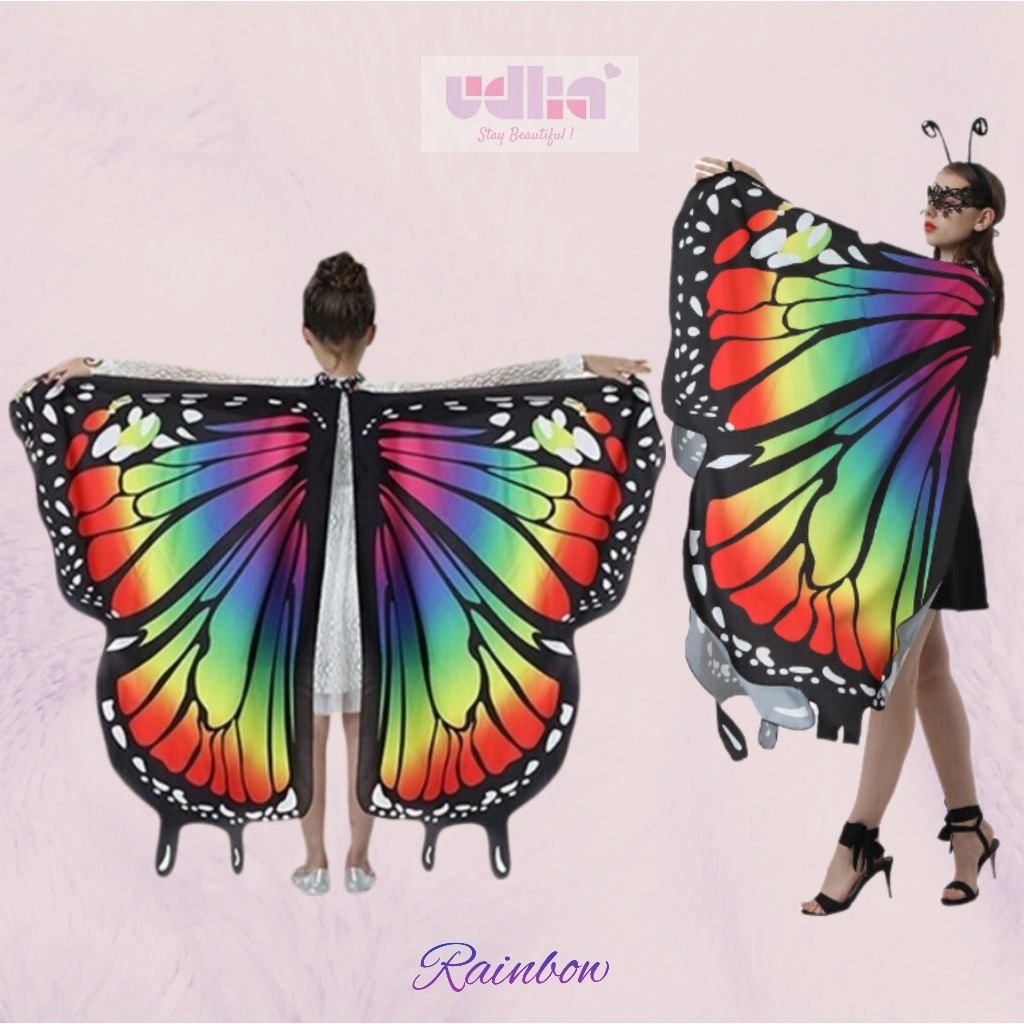 Udlia Sayap Kupu-kupu Dewasa Kostum Sayap Dewasa Sayap Kupu-kupu Anak