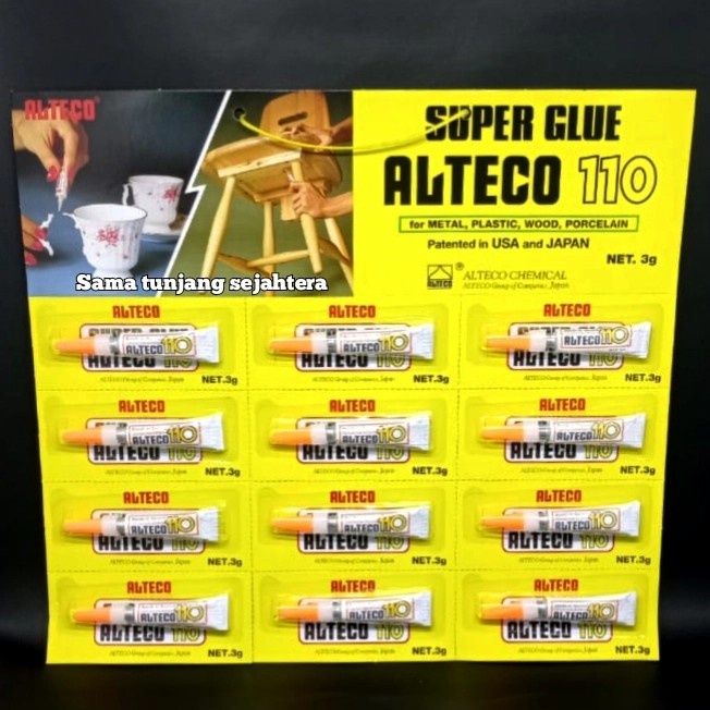 

SALE TERHOTT LEM SUPER GLUE ALTECO 110-12 (3 GRAM) 1 LUSIN READYY