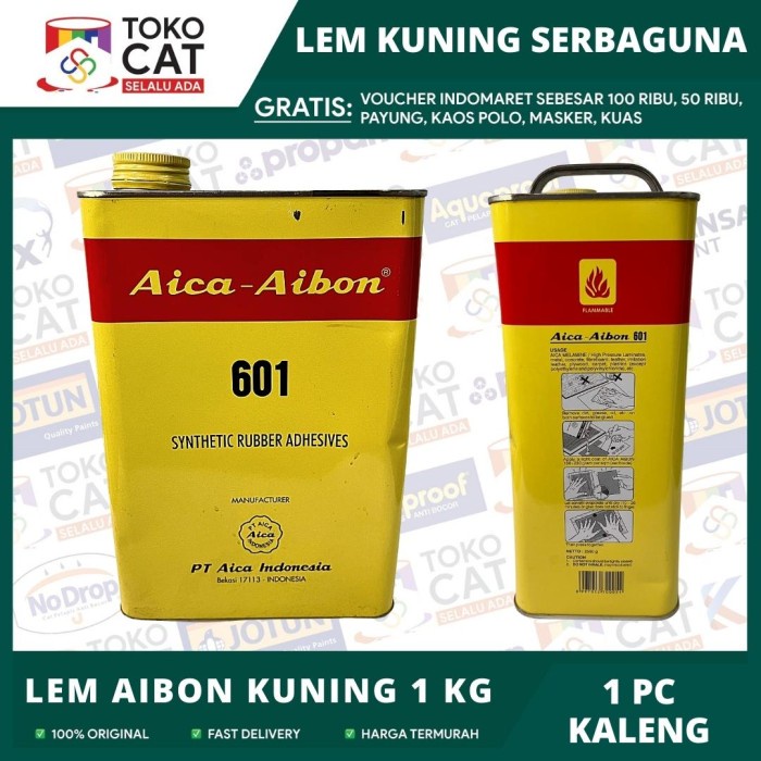 

SALE PROMO LEM AIBON / AICA AIBON / LEM SERBAGUNA / LEM KUNING AICA AIBON 1KG READYY