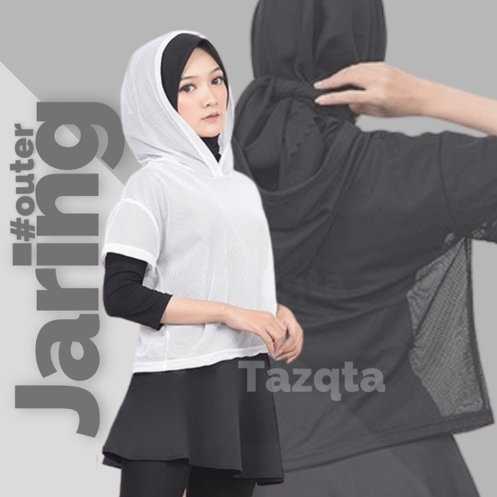 Baju Kaos Senam Wanita OuterJaring Sporty Luaran Zumba Gym Yoga