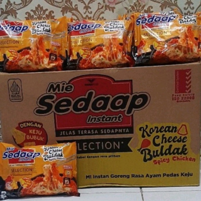 

Ready Mie Sedaap Korean Cheese Buldak 1 Dus