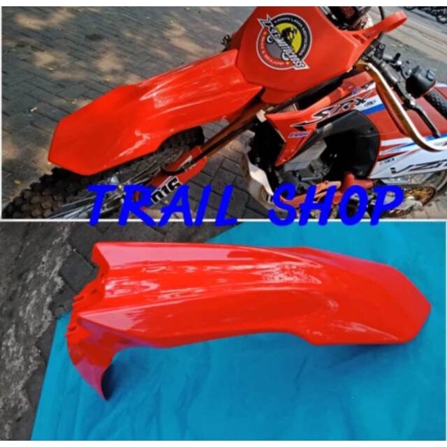 ready stok spakbor depan crf 250 set papan nomor crf 250 bahan plastik tebal original