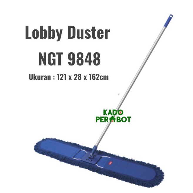 TOP PEL SAPU NAGATA 9848 - SAPU PANJANG MALL - PEL LOBBY DUSTER BIRU - PEL NAGATA LEBAR - PEL KANTOR