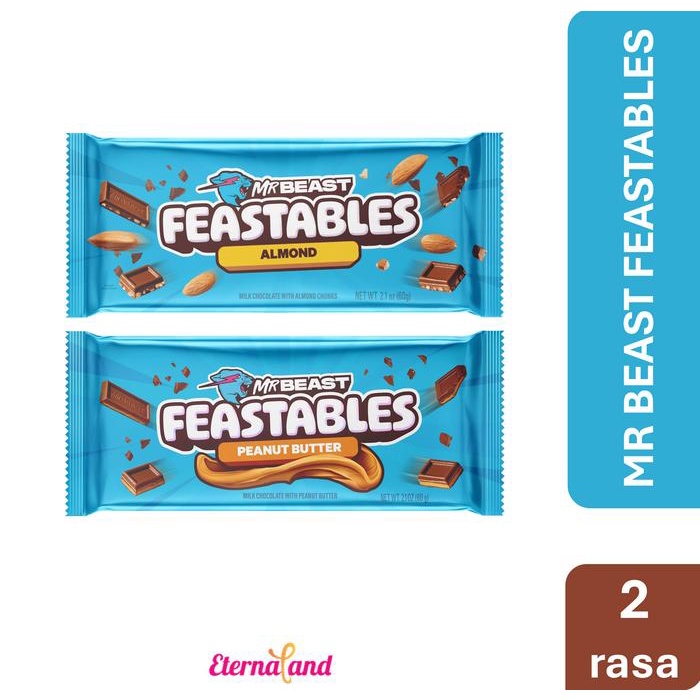 

Terlaris Mr Beast Feastables Chocolate - Cokelat Impor Usa Ready