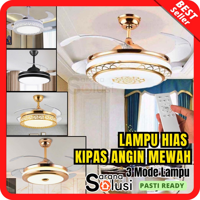 Lampu Hias Plafon Gantung Kipas Angin Estetik Lampu Gantung Kipas Angin Ruang Tamu Ruang Keluarga
