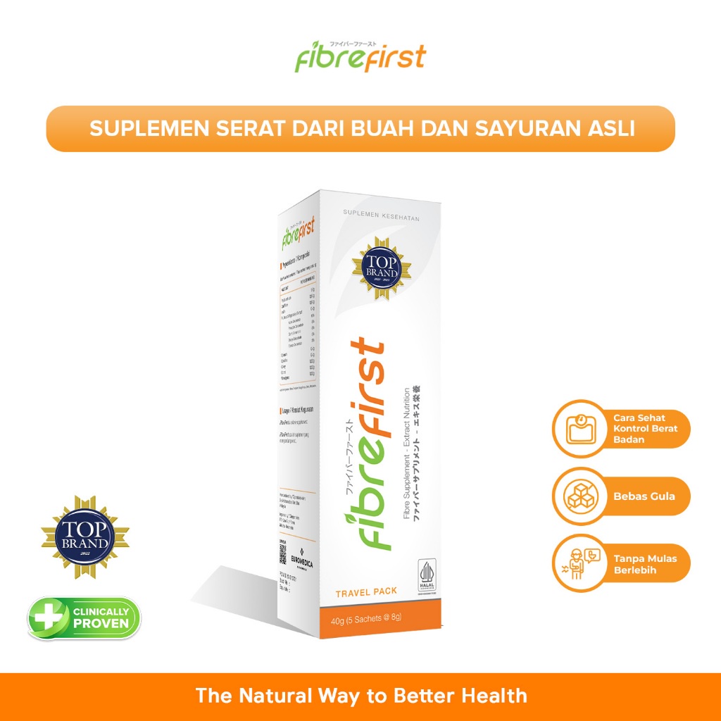 

( PROMO ) FibreFirst Diet & Detox Travel Pack Isi 5 Sachets BEST SELLER