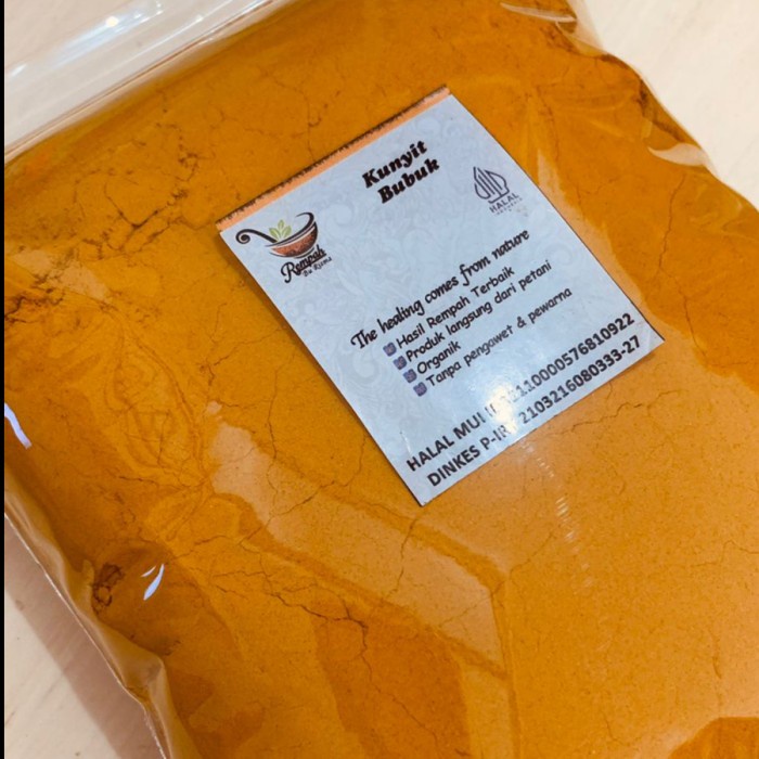 

HJK KUNYIT BUBUK 500 GRAM MURNI / POWDER TUMERIC / KUNIR BUBUK ASLI