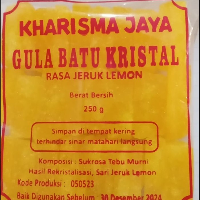 

HJK GULA BATU KRISTAL RASA JERUK LEMON 250gr
