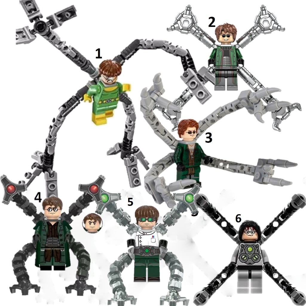 Marvel Spiderman Doctor Dr Otto Octopus Octavius Action Mini Figure Brick