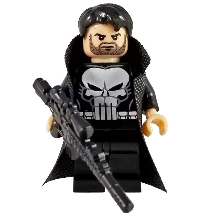 Marvel Spiderman The Punisher Frank Castle Police Action Mini Figure Bricks