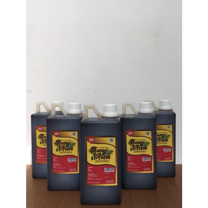 

HJK gula aren cair Nusa Aren 1 liter / brown sugar 1 liter / jerigen