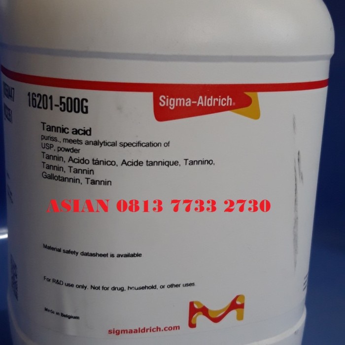 

Tannic acid ED panjang- Tanic acid - Asam Tannat - Tanat - Tanin Sigma