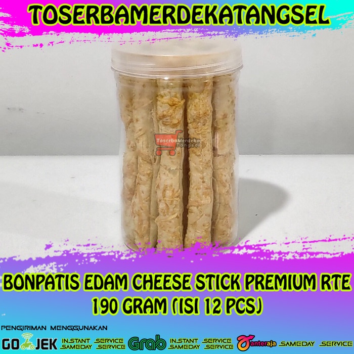 

BONPATIS Edam Cheese Stick Premium RTE 190 Gram (Isi 12 Pcs)