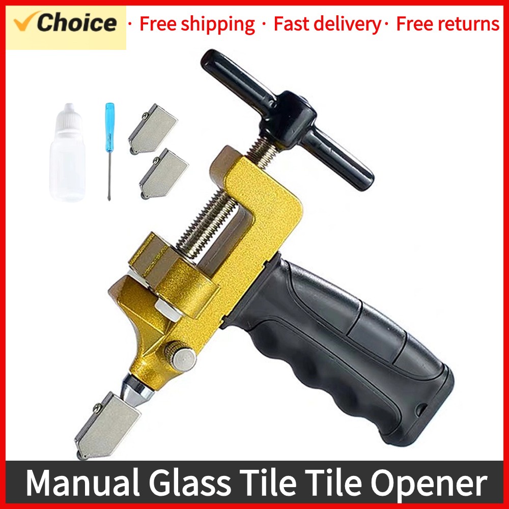 Manual Glass Tile Tile Opener Glass Tile Cutter 6mm Blade HandHeld Replacement Cutter Heads Tile Gla