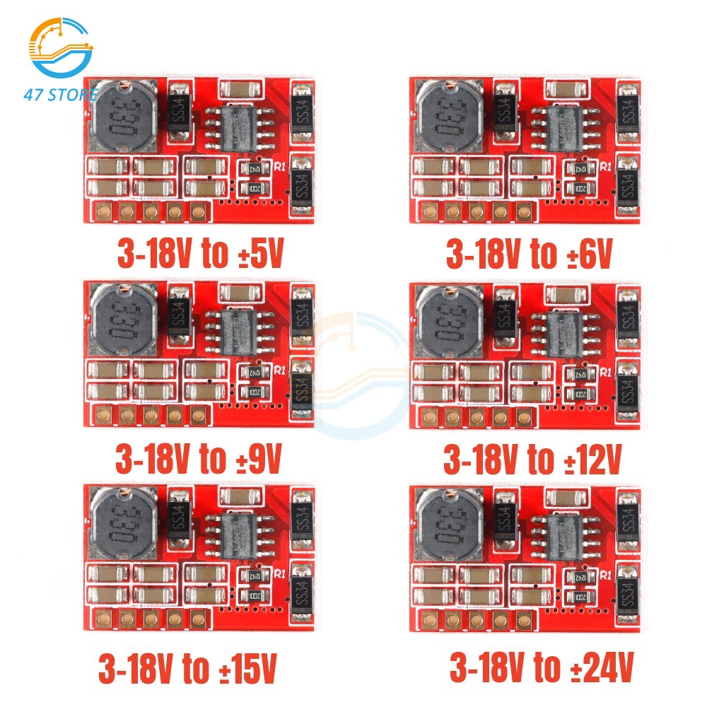 DC-DC 3-18V Boost Power Supply Module Converter Booster Step Up Circuit Board ±5V 9V 12V 15V 24V Ste