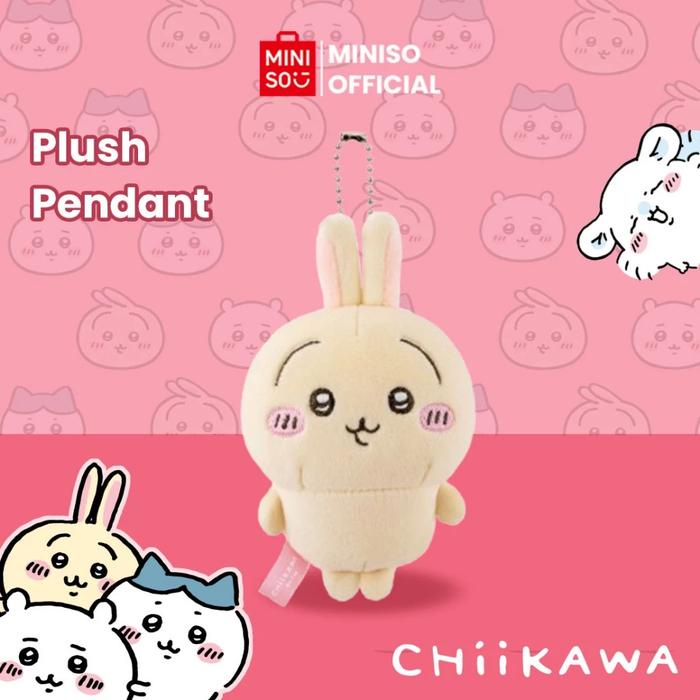 BERKUALITAS MINISO TOY - Miniso x Chiikawa Collection Plush Pendant Liontin Tas Gambar Lucu Gantung