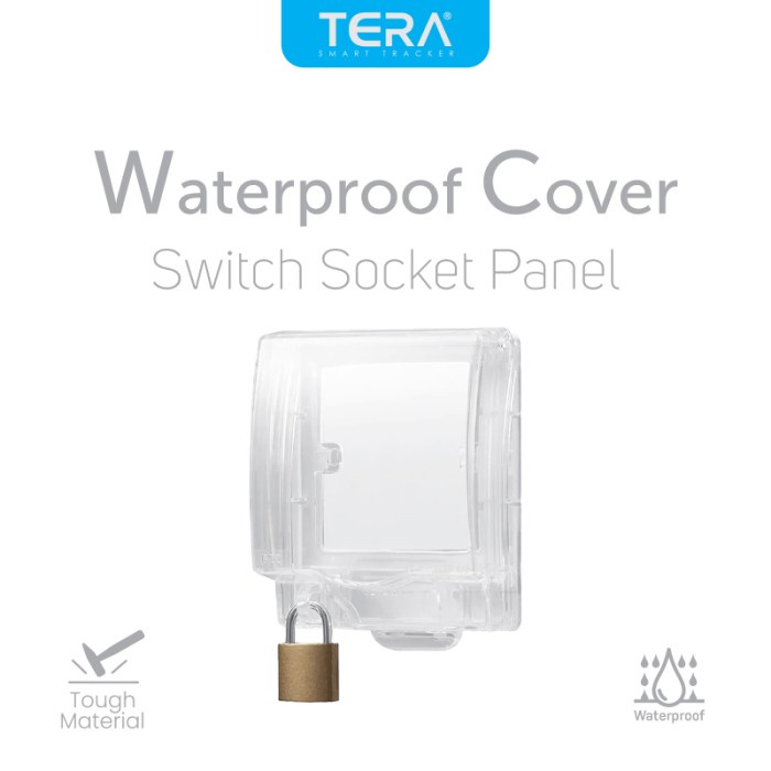 SALE TERA Waterproof Cover Keylock Penutup Pelindung Pengaman Panel Stop Kontak Kunci Gembok