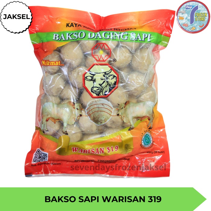 

Bakso Sapi Urat Warisan isi 50 kemasan 600 gr