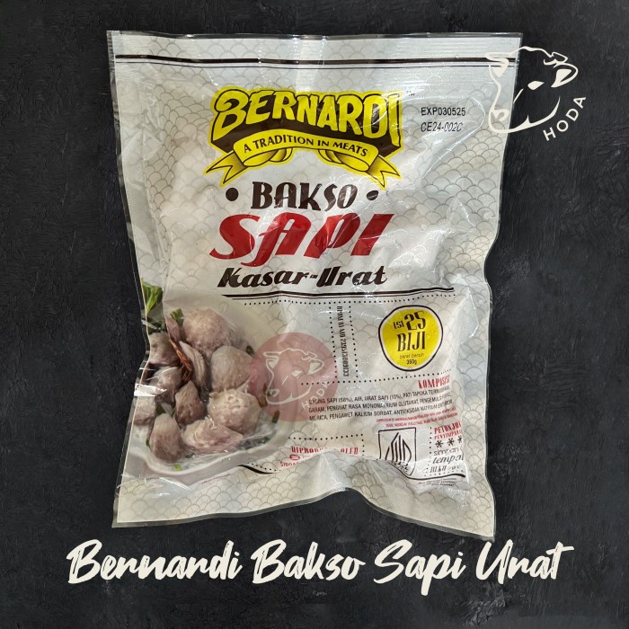 

BERNARDI Bakso Sapi Kasar Urat 360gr Isi 25pcs