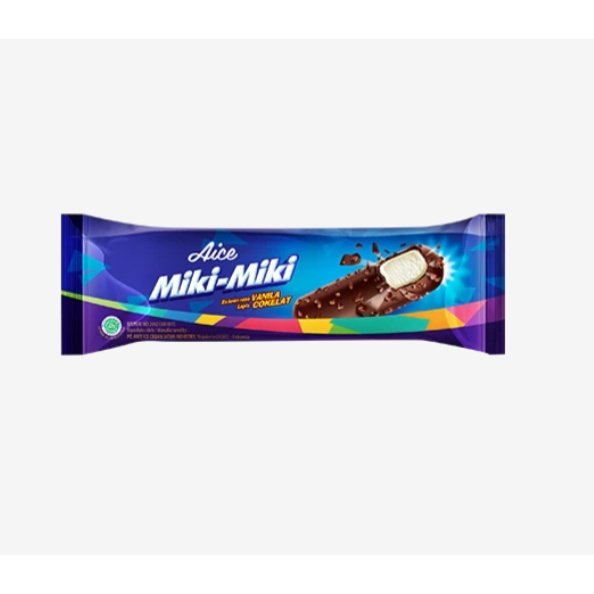 Aice Miki Miki Stick Ice Cream Eskrim 1 karton = isi 60 Pcs Es krim