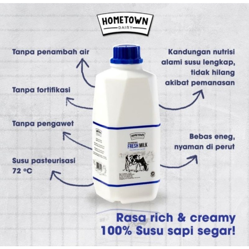 

PROMO!!! Hometown Fresh Milk 1 Liter Free 1 Liter
