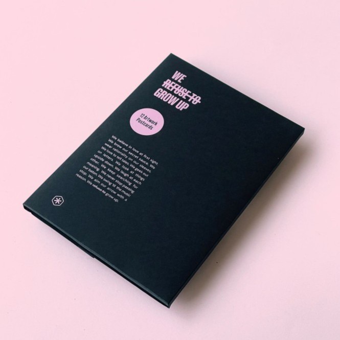 

POSTCARD SET - WE REFUSE TO GROW UP