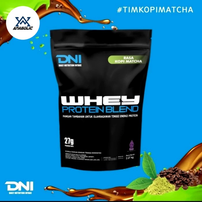 Grosir Dni Daily Nutrition Intake Whey Protein Blend 15 Servings/Sachet Bpom
