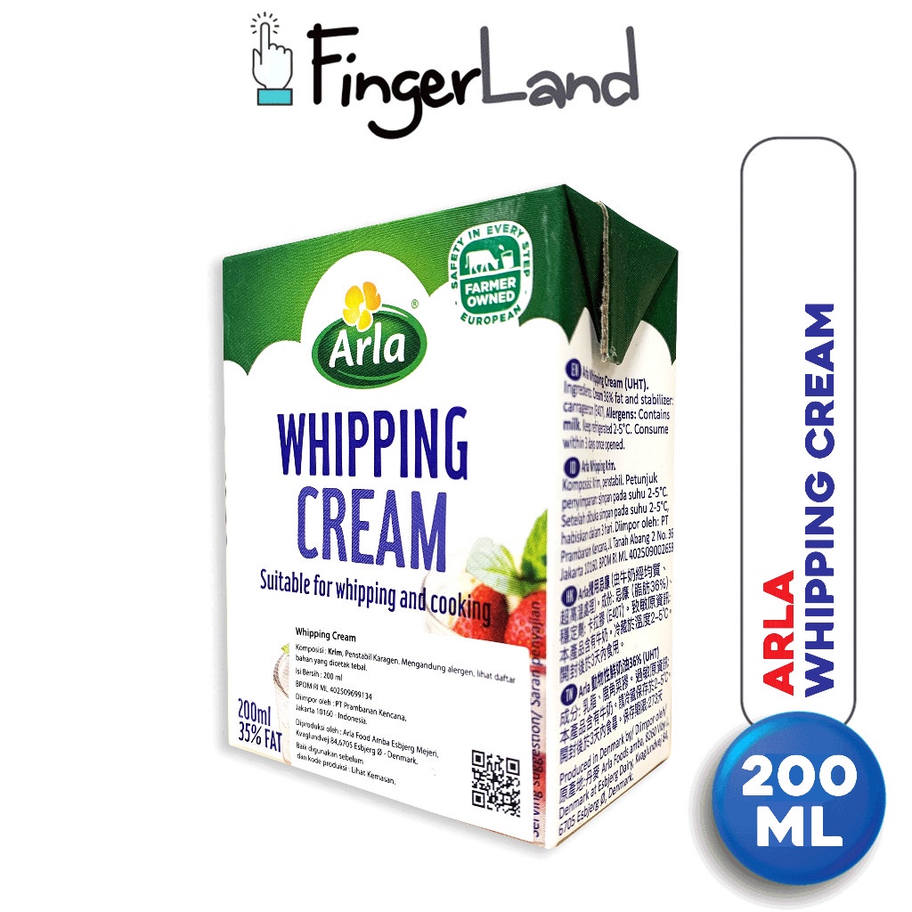 

ARLA Whipping Cream 35% Fat 200 ml Krim Kocok