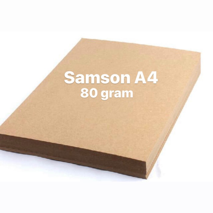

Kertas bungkus/ kertas samson ukuran A4 80 (21 x 29,7 cm)
