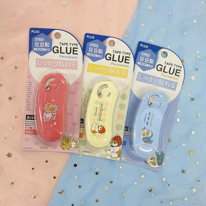 

DISKON PLUS NORINO MOFUSAND GLUE TAPE SAME-NYAN CAT NEKO DOUBLE SIDED ADHESIVE 6MM X 10M LIMITED