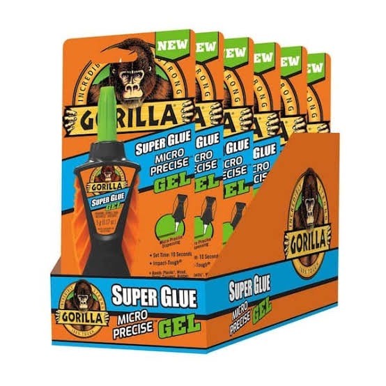 

READY STOK GORILLA SUPER GLUE MICRO PRECISE LEM KAYU KULIT KARET PLASTIK BESI GEL READYY