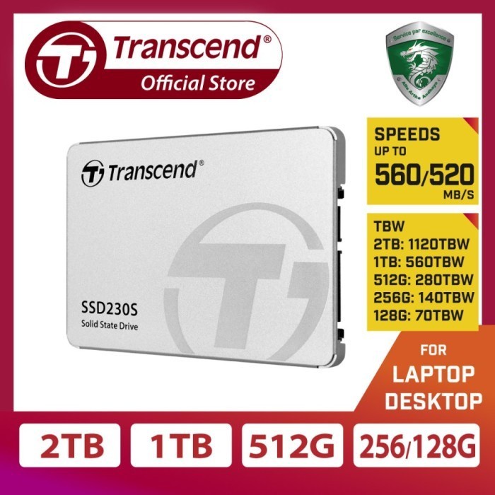 BISA GOSEND SSD TRANSCEND SSD230S 4TB SATA 3 2,5" - SSD 4TB SATA 3 TRANSCEND 230S