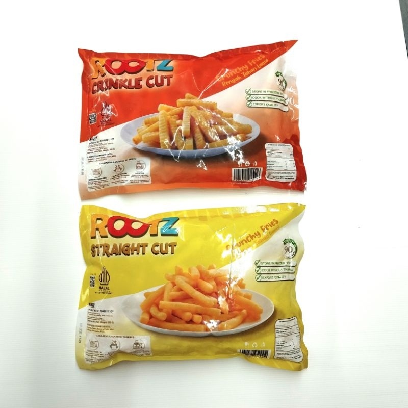 

Rootz Singkong Frozen Crinkle dan Straight Cut 900gr