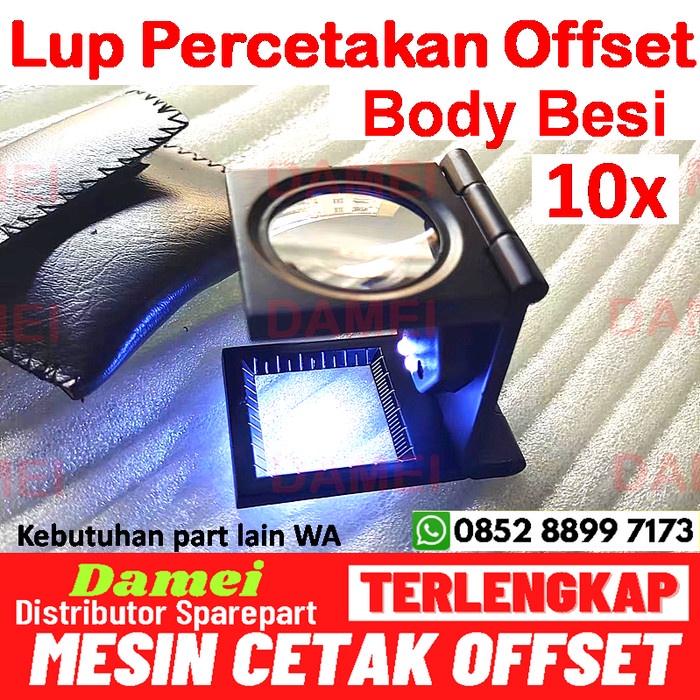 

ATKJaya- Lup Percetakan Offset Magnifier Kaca Pembesar Lipat QC Cek Register