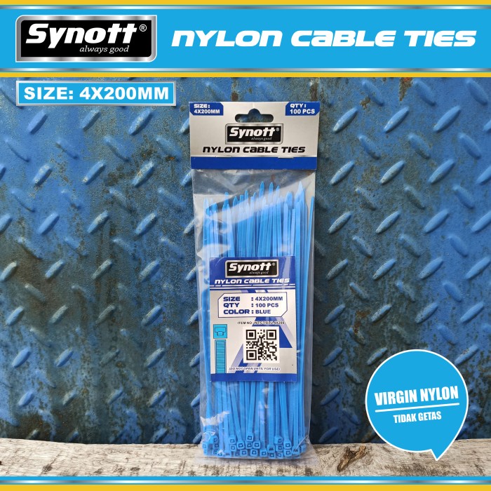 

ATKJaya- Kabel Tis 200 mm X 4 mm Cable Ties Biru isi 100pcs