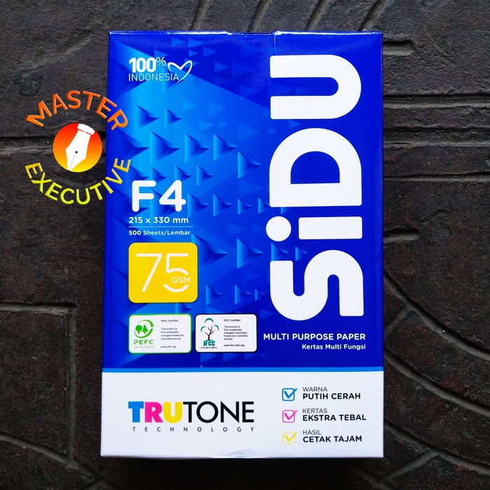 

ATKJaya- [Rim] Sinar Dunia / SiDu Kertas HVS F4 / Folio 75 gsm 215 x 330 mm