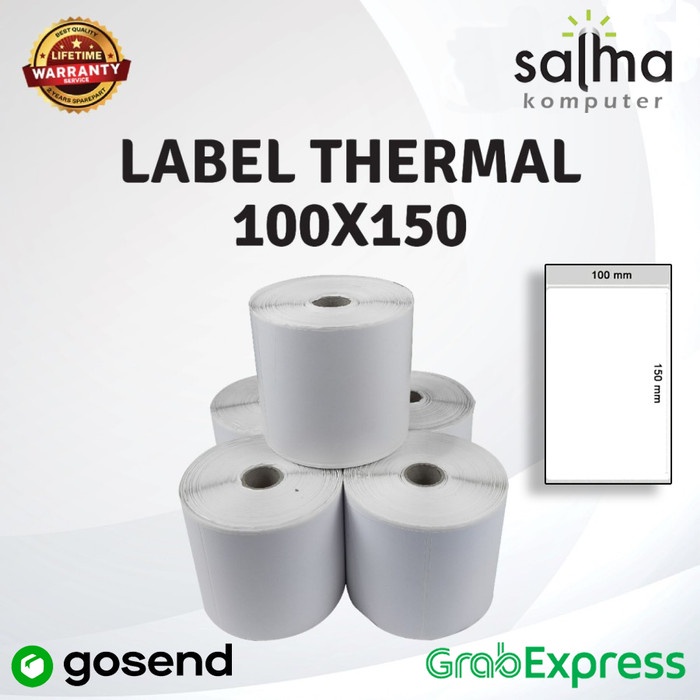 

ATKJaya- LABEL BARCODE 100 X 150 MM KERTAS STICKER DIRECT THERMAL 100 x150 MM