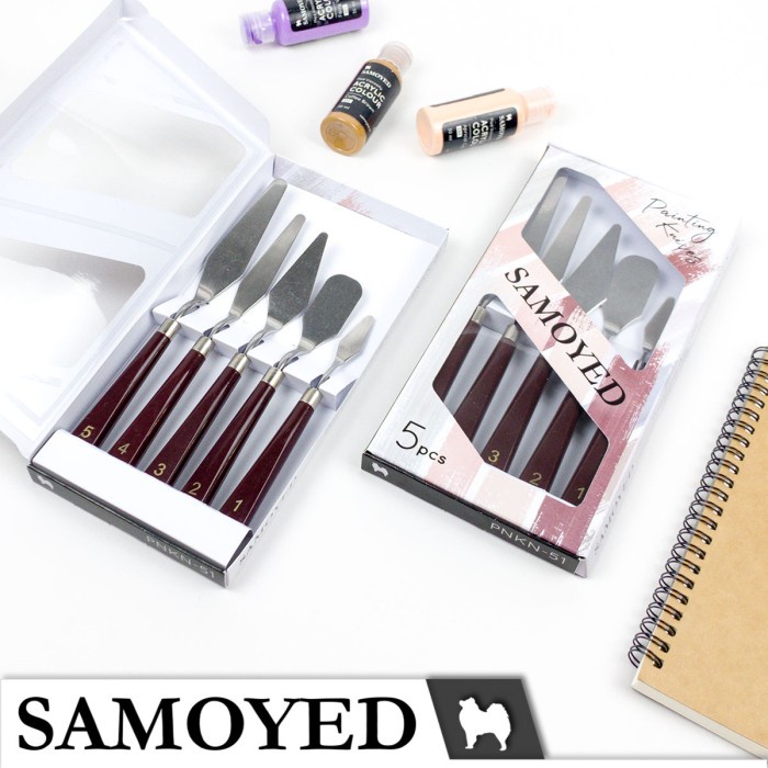 

ATKJaya- Pisau Lukis / Painting / Palette Knife / Knives Set Samoyed PNKN-51