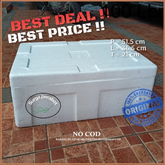 

ATKJaya- Sterofoam Box Udang 51.5 x 36.5 x 21 Styrofoam Ikan Sterofom Makanan
