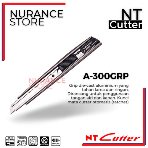 

ATKJaya- NT CUTTER A-300GRP ORIGINAL JAPAN