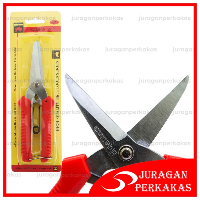 

ATKJaya- BISON GUNTING KOREA SERBAGUNA - GUNTING SENG DAHAN KERTAS 8 INCH