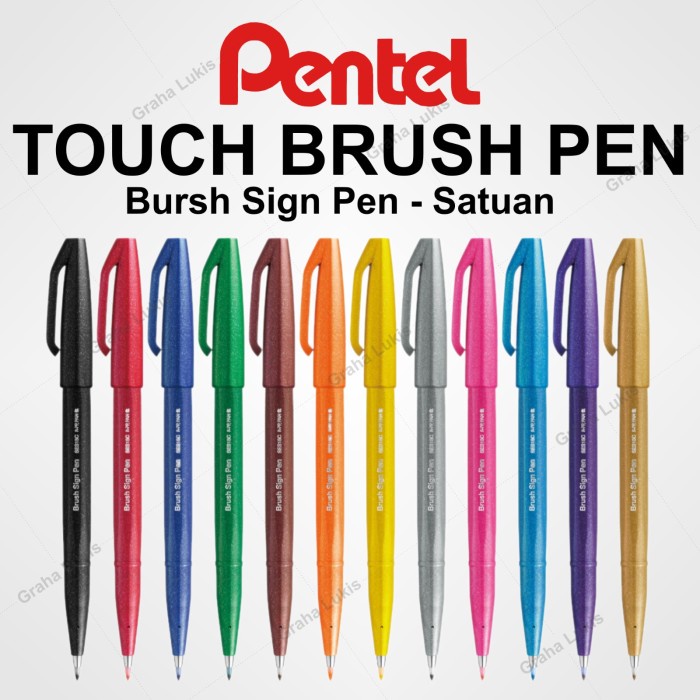 

ATKJaya- Pentel Touch Brush Pen - SATUAN