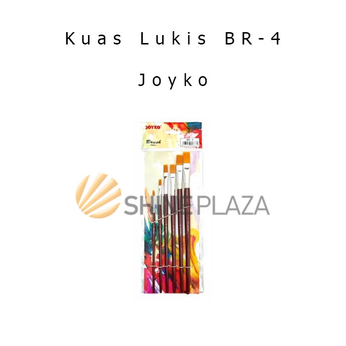 

ATKJaya- Kuas Lukis Brush Joyko Flat BR-4 - Kuas Cat Acrylic Cat Minyak Cat Air