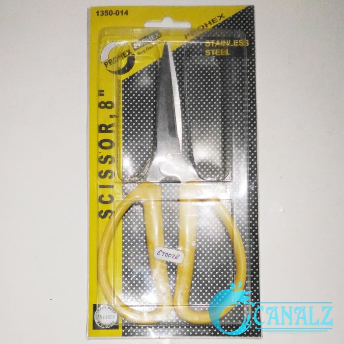 

ATKJaya- Gunting Prohex 8" Stainless Steel Kuning / 8 inci inch